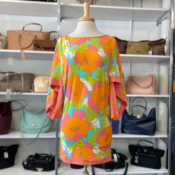 Trina Turk $215 Iconic Floral Dress & Swim CoverUp 🌸 - Picture 5 of 6